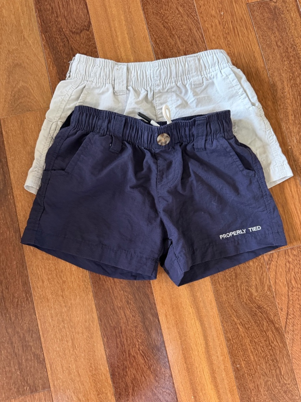 Properly Tied Mallard Shorts Navy & Gray Shorts (Pair)